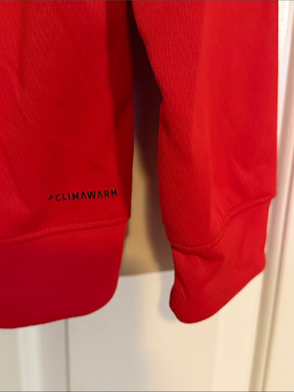NEW adidas Red Pullover Hoodie - Picture 4 of 5
